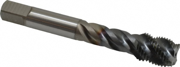 OSG 1726108 Spiral Flute Tap: 9/16-18, UNF, 4 Flute, Modified Bottoming, Vanadium High Speed Steel, TICN Finish Image