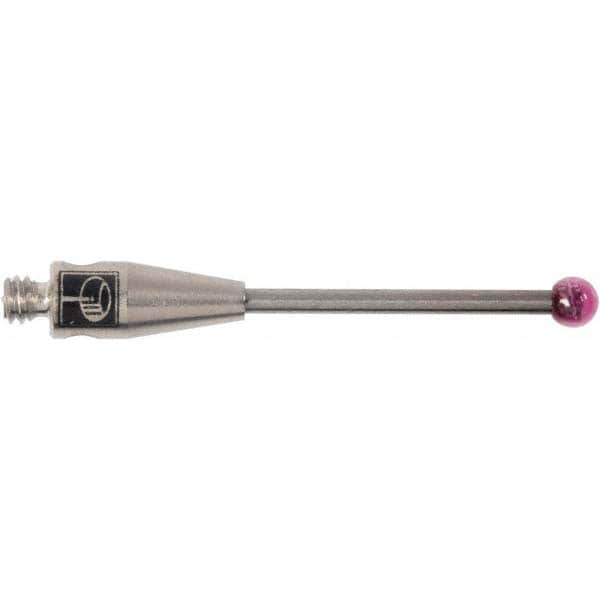 Renishaw A-5003-3822 CMM Ball Stylus: 0.08" Ball Dia, M2 Thread, 0.83" OAL 