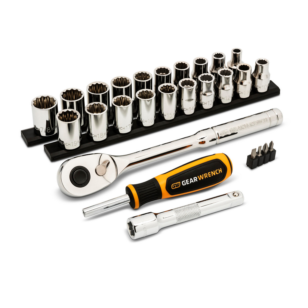 GEARWRENCH Mechanic's Tool Set: 27 Pc - Tools Only | Part #GWXSCBMTS12