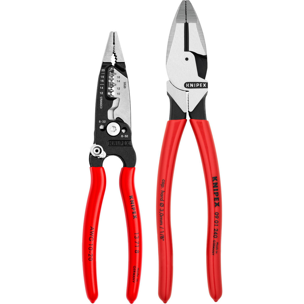 Plier Sets: Plier Type Included: Forged Wire Stripper, High Leverage Lineman's Pliers; Container Type: None