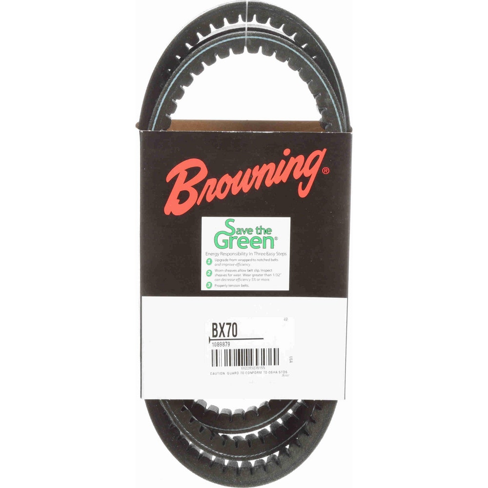 Browning BX70 V-Belt: Section BX, 73" Outside Length, 21/32" Belt Width Image