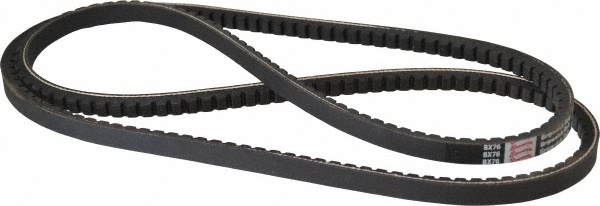 D&D Dura-Extreme BX76 Cogged V-Belt - 5/8 X 79 Inch For Industrial & Power Equipment