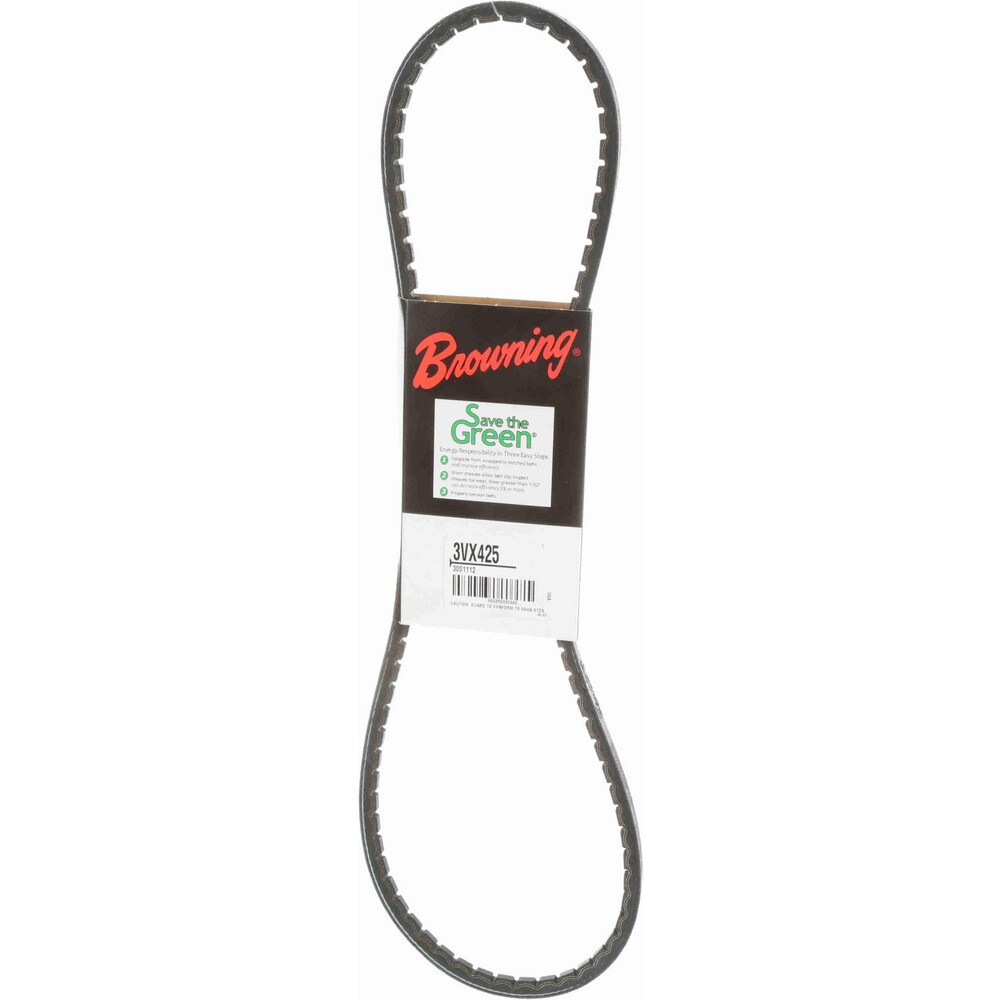 V-Belt: Section 3VX, 42.5" Outside Length, 3/8" Belt Width