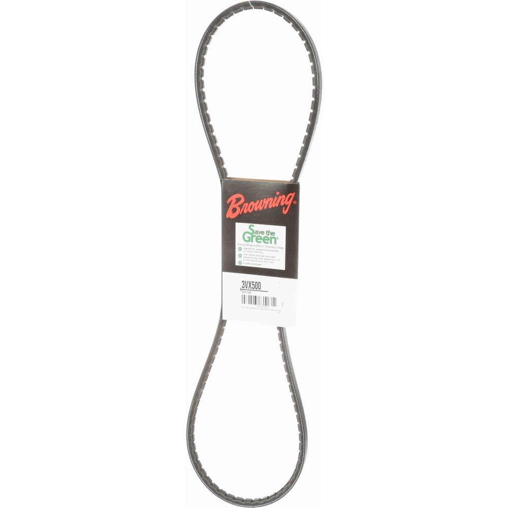 Browning 3VX500 V-Belt: Section 3VX, 50" Outside Length, 3/8" Belt Width 