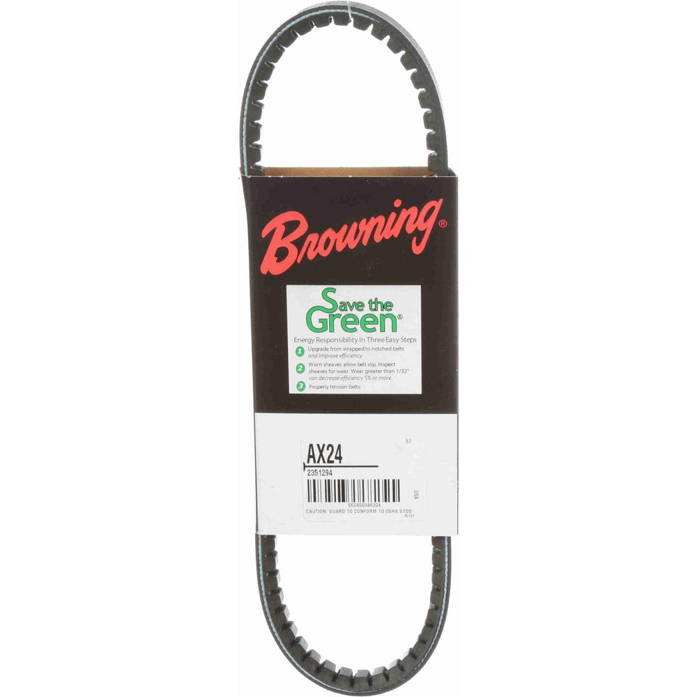 V-Belt: Section AX, 26.2" Outside Length, 1/2" Belt Width