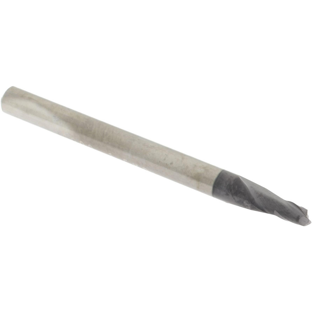 Square End Mill: 0.08" Dia, 0.12" LOC, 2 Flutes, Solid Carbide