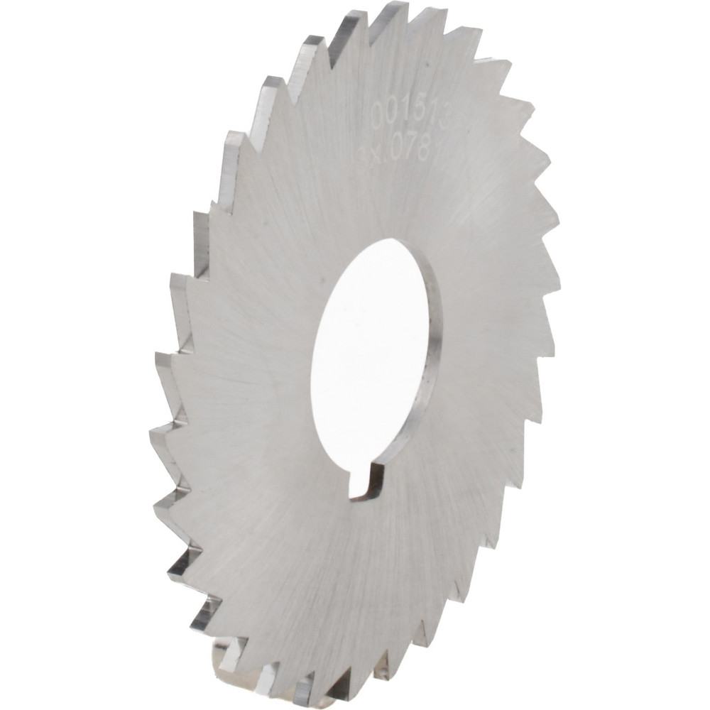 Slitting & Slotting Saw: 3" Dia, 5/64" Thick, 1" Arbor Hole, 30 Teeth, High Speed Steel