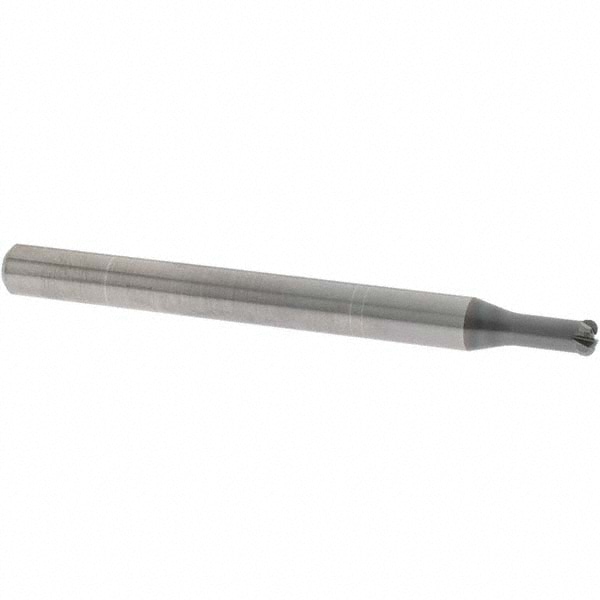 OSG 457004011 Corner Radius End Mill: 0.1575" Dia, 0.063" LOC, 0.0394" Radius, 4 Flutes, Solid Carbide Image