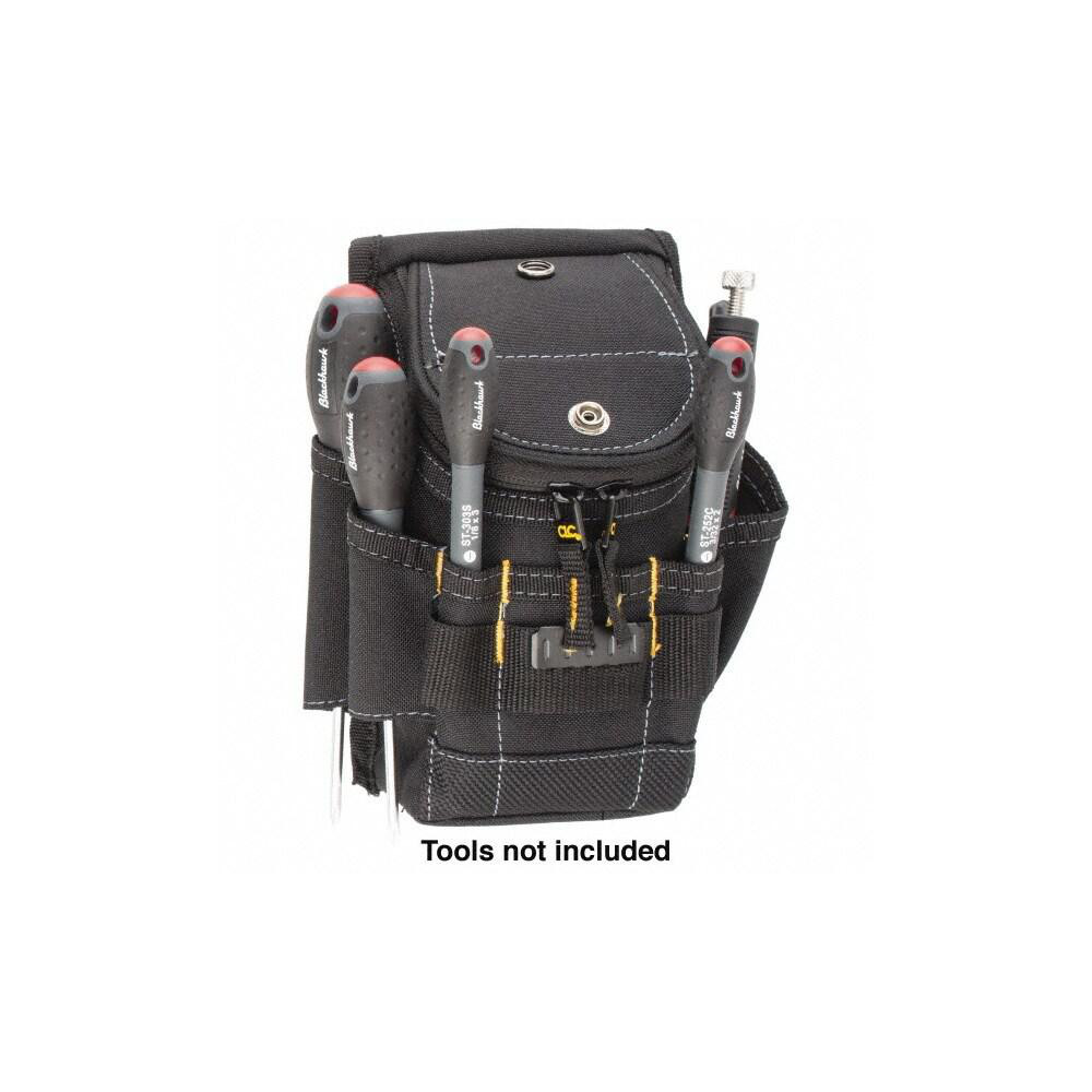 CLC Tool Pouch: Pockets, Polyester, Black MSC Direct