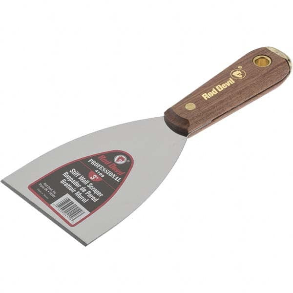 Putty & Taping Knife: Steel, 3" Wide