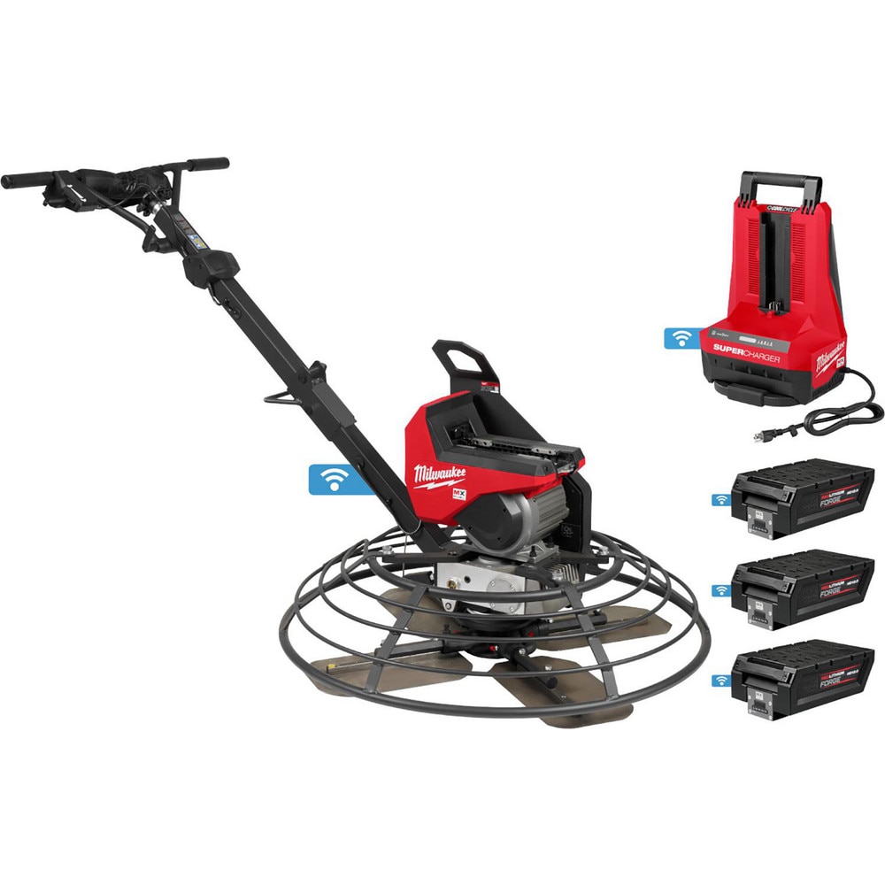 Cordless Walk-Behind Trowels; Trowel Type: Walker Edger ; Size Inch(Inch): 36 ; Voltage: 72V ; Number Of Blades: 4 ; Blade Material: Steel ; Blade Length (Inch): 14