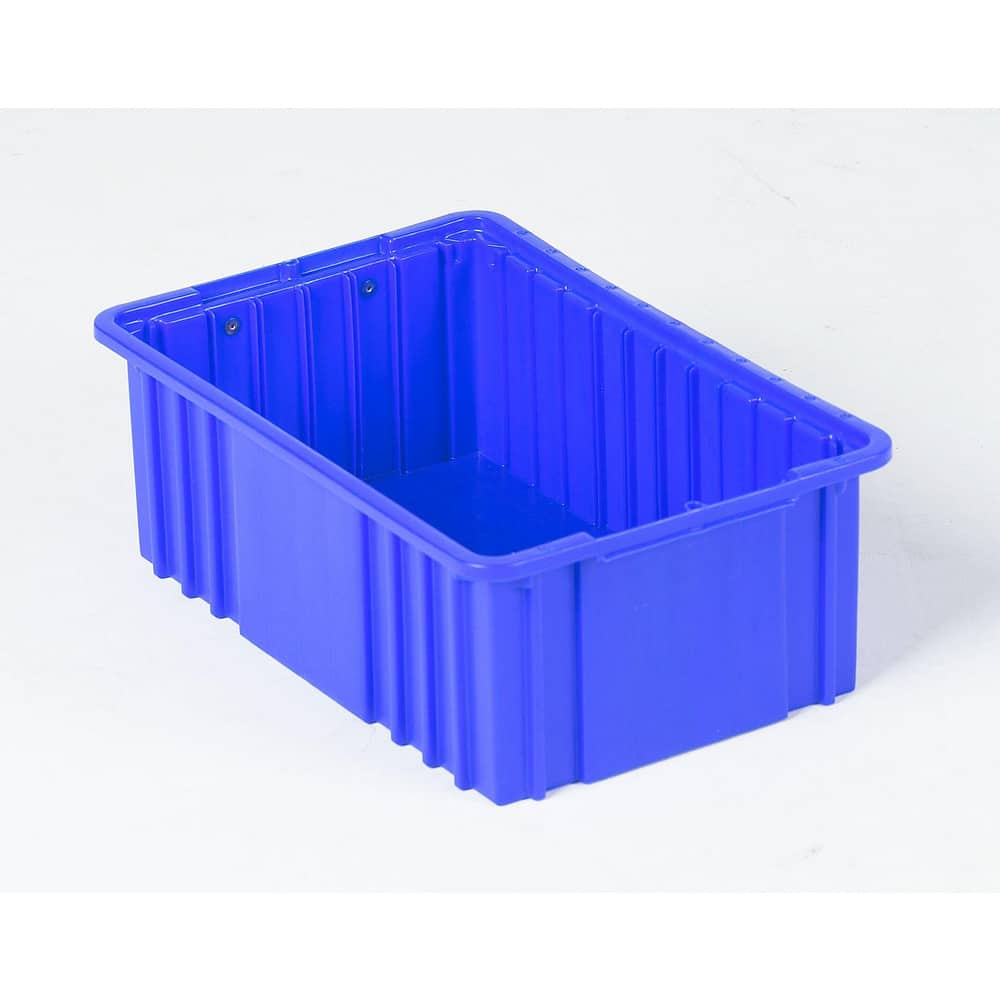 Polyethylene Dividable Storage Tote: 40 lb Capacity