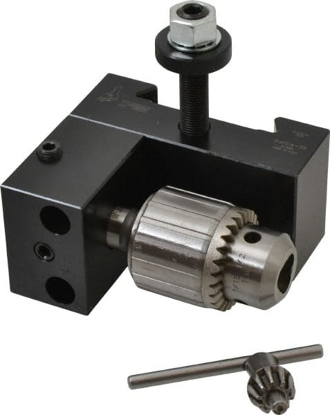 Dorian Tool 73310101590 Lathe Tool Post Holder: Series CA, Number 35, Dovetail Drill Chuck Holder 