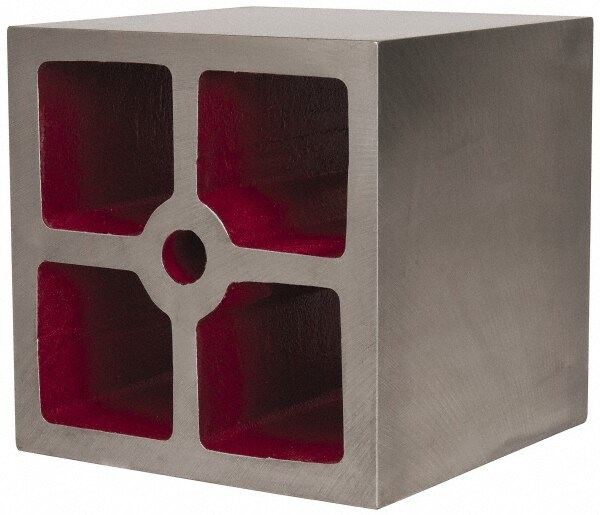 2 Web, 5/8" Thick x 8" Wide x 8" High x 8" Deep, Machined Box Parallel