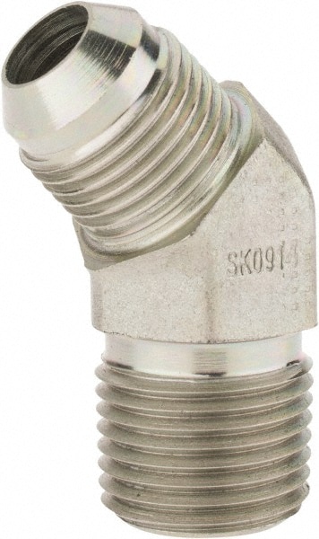 Parker 8-8 VTX-S Steel Flared Tube Male 45 ° Elbow: 1/2" Tube OD, 1/2 Thread, 37 ° Flared Angle Image