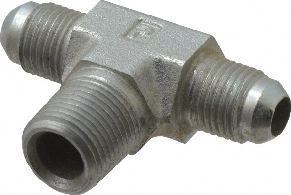 Parker 6-6-6 STX-S Steel Flared Tube Male Branch Tee: 3/8" Tube OD, 3/8 Thread, 37 ° Flared Angle Image