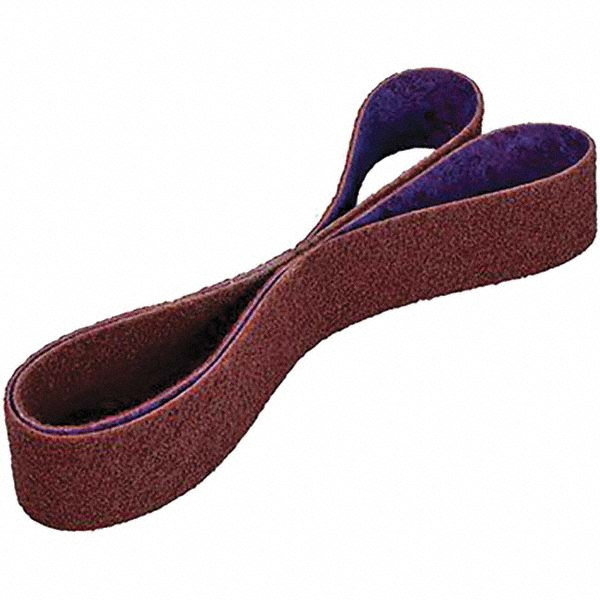 Abrasive Belt: 1/2" Wide, 12" OAL, Aluminum Oxide - Non-Woven, Coarse Grade, Wet & Dry,  Series DF-BL
