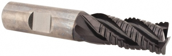 Guhring 9030810158700 Square End Mill: 5/8 Dia, 1-1/4 LOC, 5/8 Shank Dia, 3-1/2 OAL, 4 Flutes, Solid Carbide Image