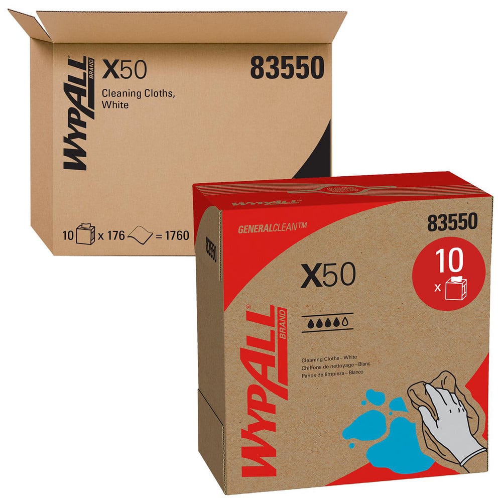 WypAll 83550 Shop Towel/Industrial Wipes: Dry & X50 