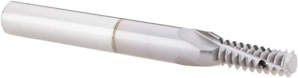 Vargus 80464 Helical Flute Thread Mill: Internal, 3 Flute, 1/4" Shank Dia, Solid Carbide 