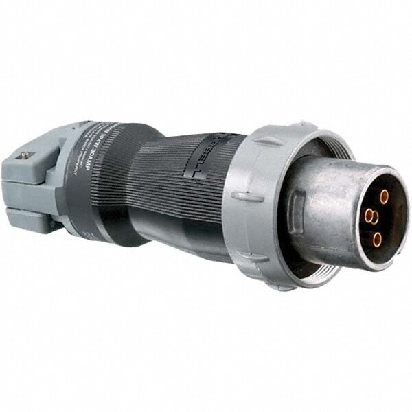 Pin & Sleeve Plugs & Connectors; Connector Type: Plug ; Pin Configuration: 1 ; Number of Poles: 3 ; Amperage: 30 ; Voltage: 600 VAC/250 VDC ; Maximum Cord Grip Diameter (Decimal Inch): 1.2000
