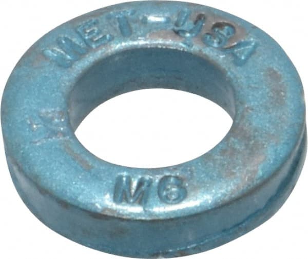 Metric Blue - M6 Screw Standard Flat Washer: Alloy Steel