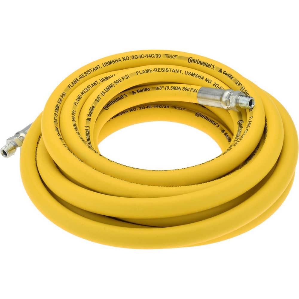 Goodyear 50' x 3/8 Professional Rubber Air Hose Yellow, 300 PSI