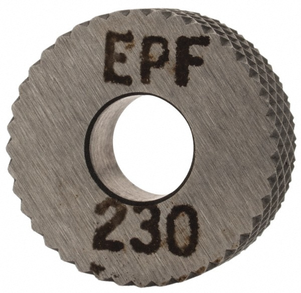 Made in USA EPF-230 1/2" Diam, 90° Tooth Angle, 30 TPI, Standard (Shape), Form Type High Speed Steel Female Diamond Knurl Wheel Image