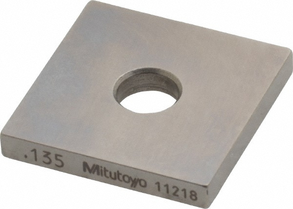 Mitutoyo 614175-531 Square Steel Gage Block: 0.135", Grade 0 Image