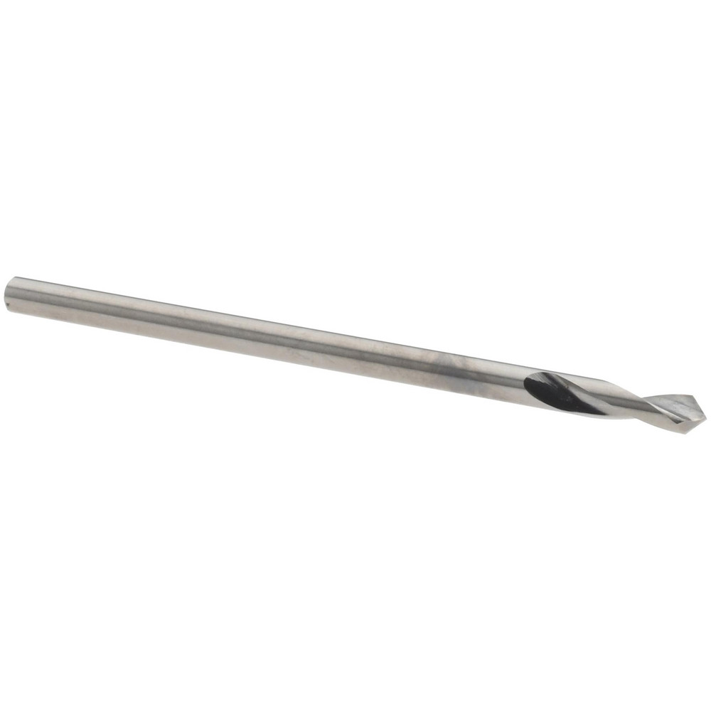 Spotting Drill: 2 mm Dia, 90 ° Point, 1-9/16" OAL, Solid Carbide