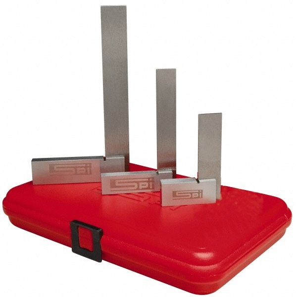 3 Piece, 2, 3, 4 Inch Base Length, 2, 4, 6 Inch Blade Length, Square Set