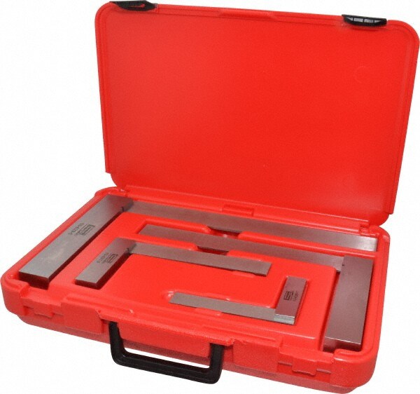 4 Piece, 3, 4, 5-1/2, 7-1/2 Inch Base Length, 4, 6, 9, 12 Inch Blade Length, Square Set