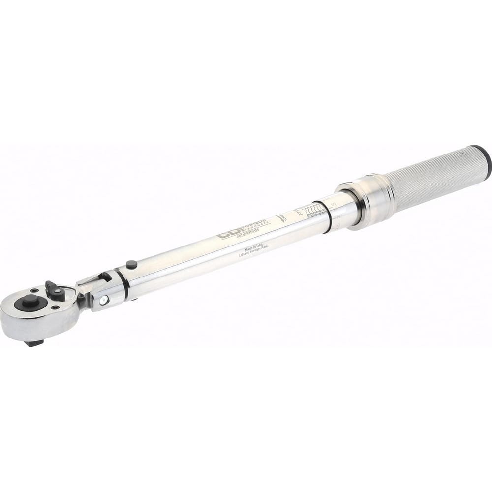 CDI 802MFRFMHSS Micrometer Torque Wrench: Foot Pound, Inch Pound & Newton Meter 