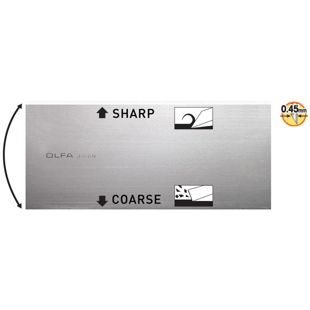Carbon Steel 2-Edge Scraper Replacement Blade - 4" Blade Length x 1-3/4" Blade Width, For OLFA Heavy-Duty Scrapers (MSC #79310348 & 79310330)