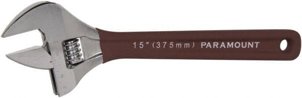 Paramount 15 (380 mm) Metric/SAE Adjustable Wrench: 1-11/16 Jaw