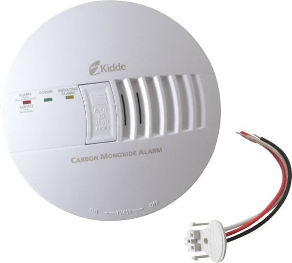 5-3/4 Inch Diameter, AC Wire In 120 Volt Carbon Monoxide Alarm