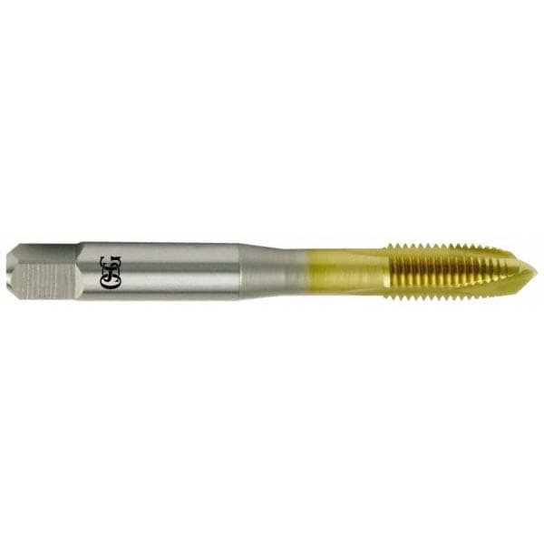 OSG 1101504005 Spiral Point Tap: 3/8-24, UNF, 3 Flutes, Plug, Vanadium High Speed Steel, TiN Finish Image