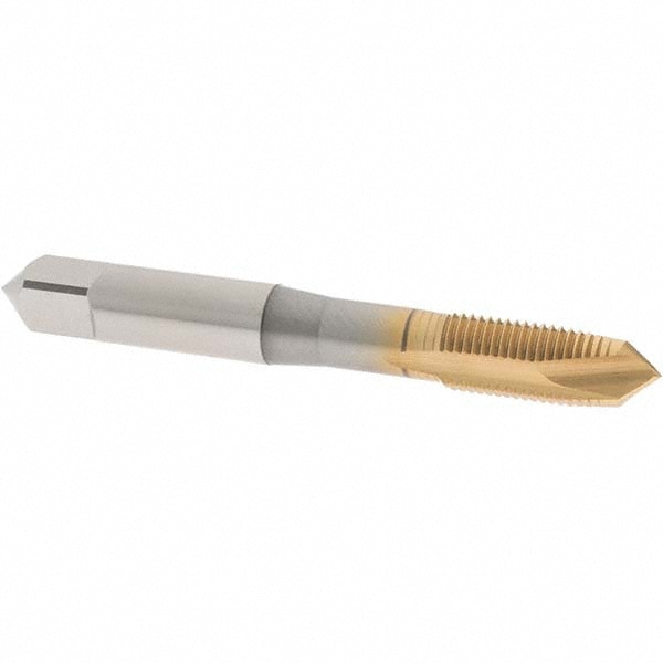 OSG 1101503605 Spiral Point Tap: 3/8-24, UNF, 3 Flutes, Plug, 3B, Vanadium High Speed Steel, TiN Finish Image