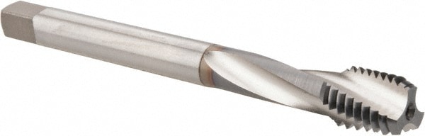 OSG 1301301308 Spiral Flute Tap: 1/2-13, UNC, 3 Flute, Bottoming, 2B Class of Fit, Vanadium High Speed Steel, TICN Finish Image