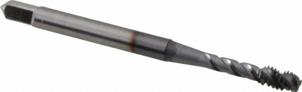 OSG 2907008 Spiral Flute Tap: #5-40, UNC, 3 Flute, Modified Bottoming, 2B & 3B Class of Fit, Vanadium High Speed Steel, TICN Finish Image