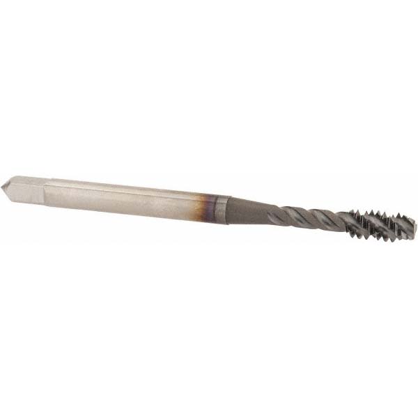 OSG 2907408 Spiral Flute Tap: #6-32, UNC, 3 Flute, Modified Bottoming, 3B Class of Fit, Vanadium High Speed Steel, TICN Finish Image