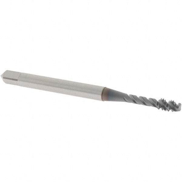 OSG 2916508 Spiral Flute Tap: #4-40, UNC, 3 Flute, Modified Bottoming, Vanadium High Speed Steel, TICN Finish Image