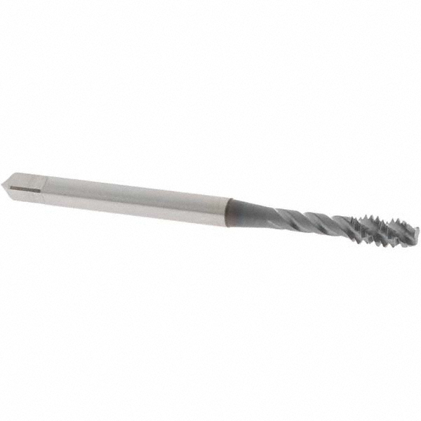 OSG 2917408 Spiral Flute Tap: #6-32, UNC, 3 Flute, Modified Bottoming, Vanadium High Speed Steel, TICN Finish Image