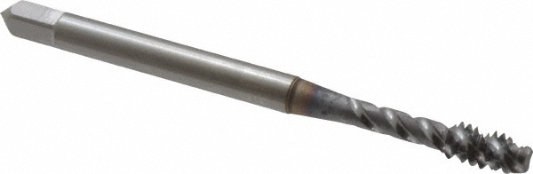 OSG 2917508 Spiral Flute Tap: #6-32, UNC, 3 Flute, Modified Bottoming, Vanadium High Speed Steel, TICN Finish Image