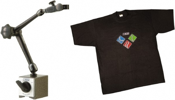 Indicator Positioner & Holder: 175 lb Pull, Fine Adjustment, Includes Base & T-Shirt