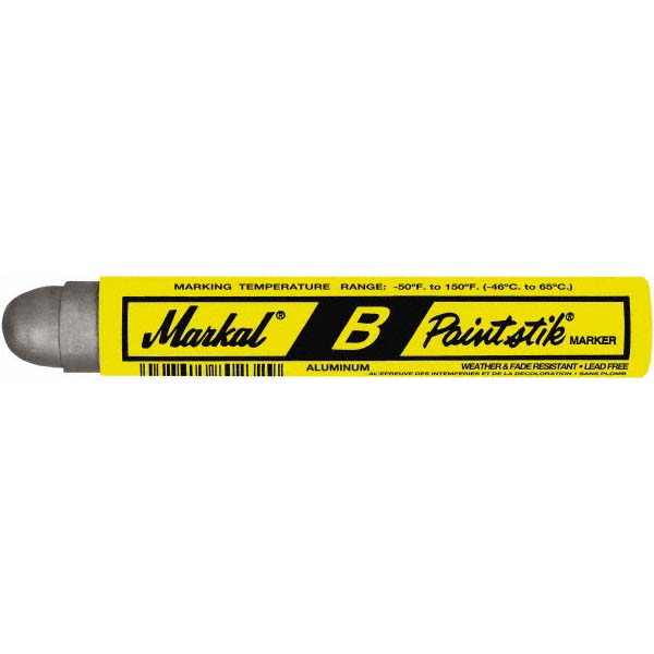 Markal Paint Pen Marker Aluminum, OilBased, Round Point 79373833
