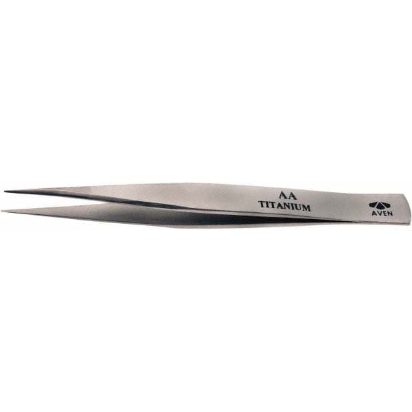 Precision Tweezer: AA, Fine Point Tip, 4-3/4" OAL