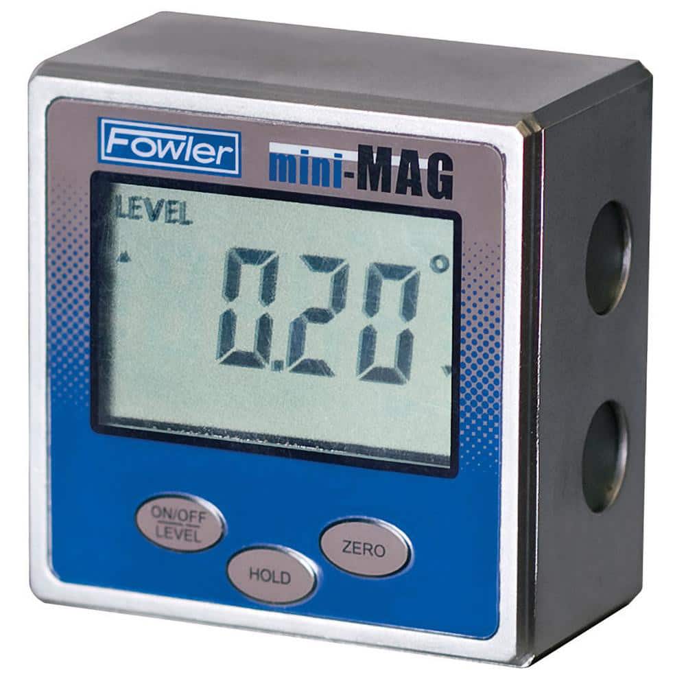 FOWLER 54-422-450-1 Combination Protractor & Inclinometer: 0.05 ° Resolution, Digital 