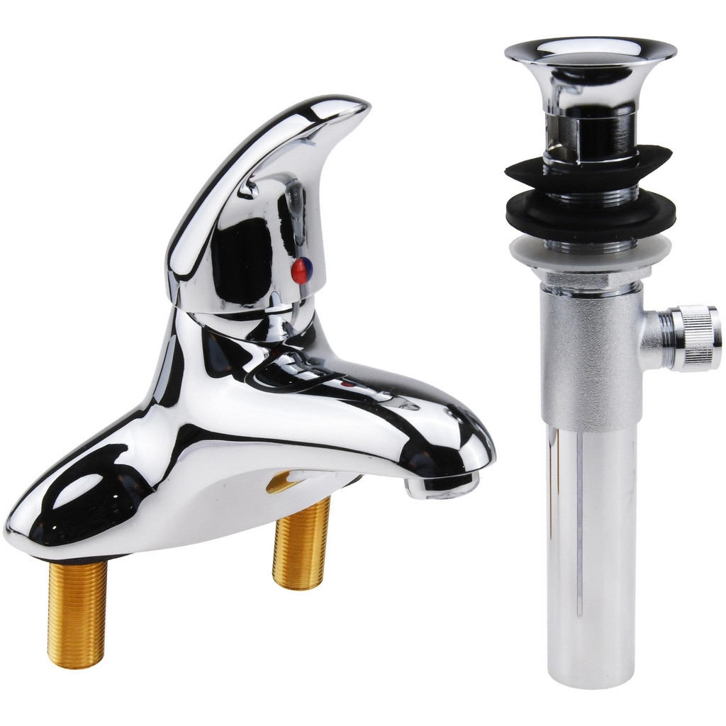Moen Lever Handle, Commercial Bathroom Faucet - One Handle, Pop Up Drain, Low Spout | Part #8414