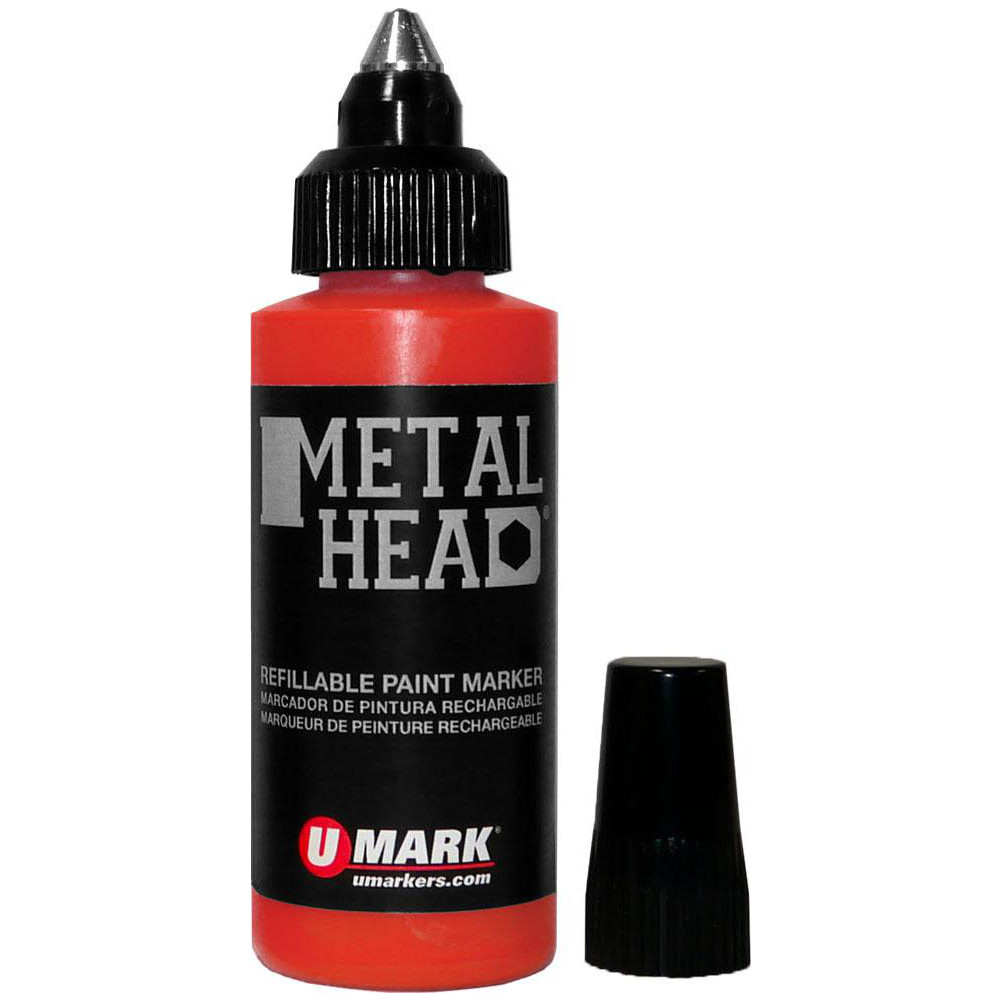 U-Mark - Liquid Paint Marker: Red, Oil Base, Point Tip | MSC Direct